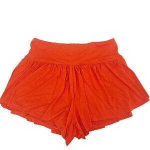 Soothfeel Bright Orange Flowy Lined Short Women's Size M 3522